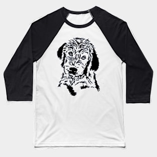 Labradoodle Face Baseball T-Shirt